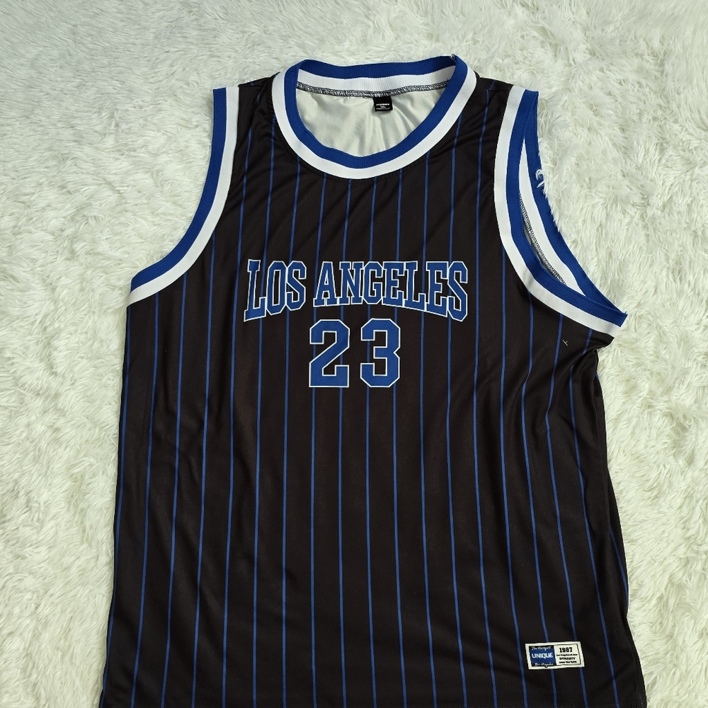 Floerns Men's Letter Print Tee Shirts Athletic Basketball Sleeveless Tank Top￼